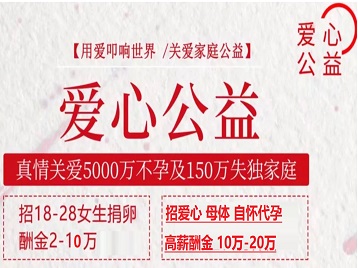 工农捐卵助孕生子 爱心志愿者招募